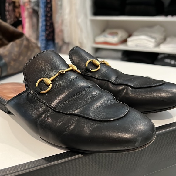 COPY - WOMEN'S PRINCETOWN LEATHER SLIPPER Gucci Size 38 1/2 - Picture 7 of 10